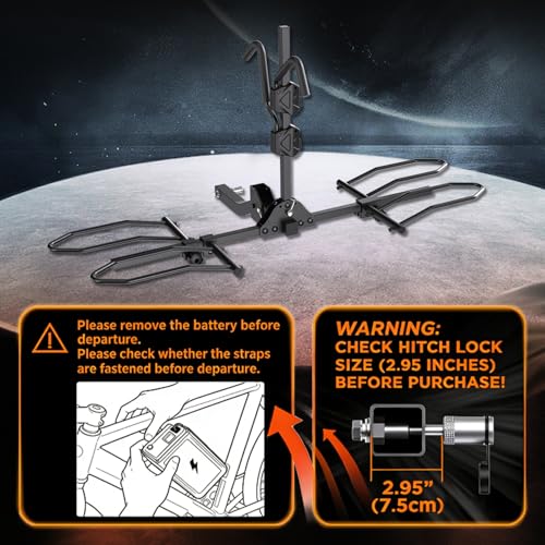 TANX Bike Racks for Ebikes,Fat Tire Bike Rack for Tow Hitch