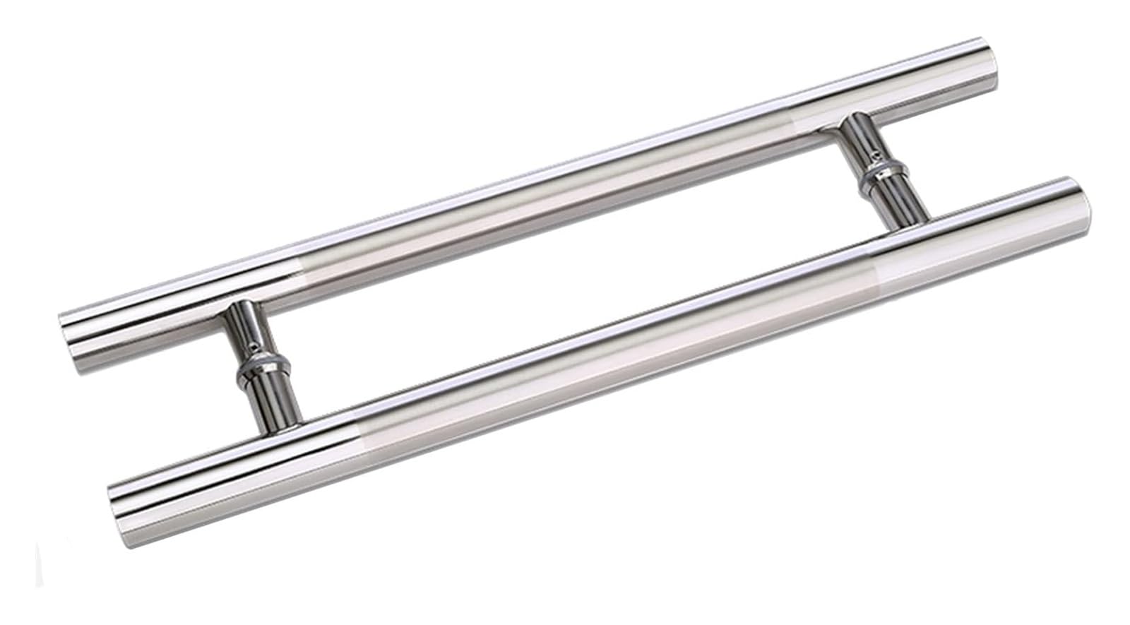 Niusabou One Color Door Handle Barn, Sliding Barn Door Handle Push Pull Double Sided Round Bars Multiple Sizes(60Cm(24In))