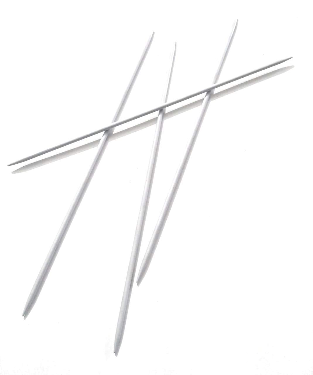 GIRLYZ Attire Double Sided Point Round Knob Aluminium Cold Headed Knitting Pins/Knitting Needles (NO.10 (22CM))-image-28