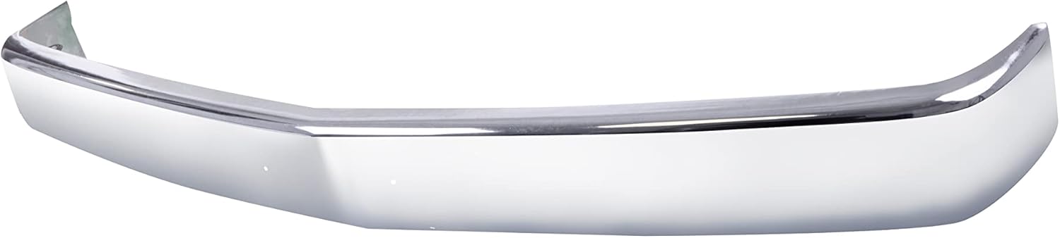 Front Bumper Face Bar Chrome Compatible with Chevy GMC Sierra 1988-2000 C/K 1500 2500 3500 Blazer Tahoe Yukon w/License Plate Holes