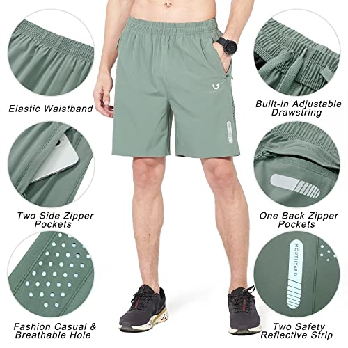 Image of NORTHYARD Men's Athletic Running Shorts Quick Dry Workout Shorts 7 inch / 5 inch / 9 inch Lightweight Sports Gym Basketball Shorts Hiking