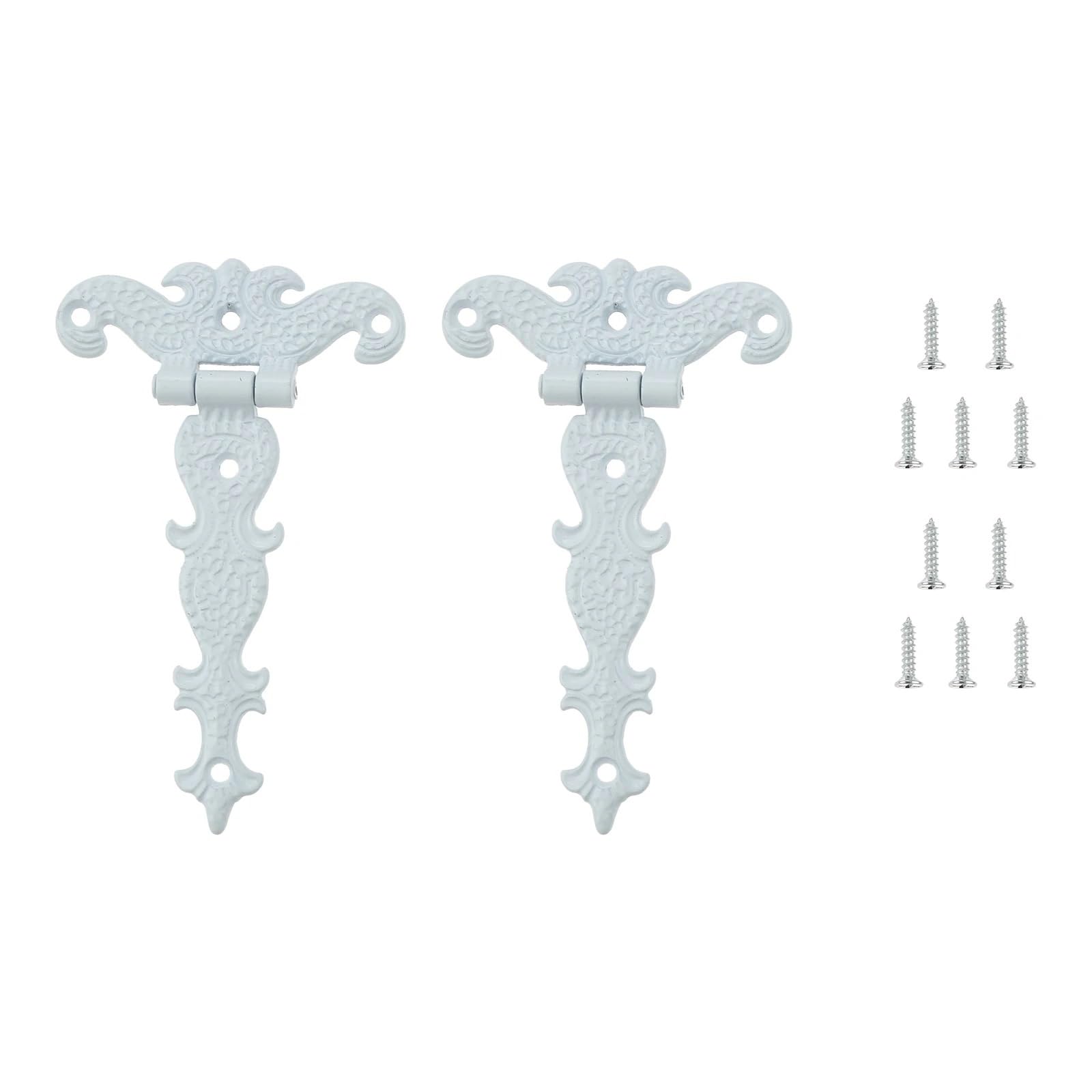 Kdhcvkz Silver 2Pcs Hinge Cabinet Doors With Screws 112 * 69Mm(Silver)
