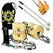 Juggle Dream Starter Fire Poi Set – 50 mm stoppini + borsa da viaggio.