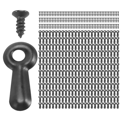 Image of Picture Frame Backing Clips 1000Pcs Picture Turn Button Fasteners Photo Frame Hardware and 1000 Screws for Craft, Hanging, Drawing, Black for Hanging Pictures