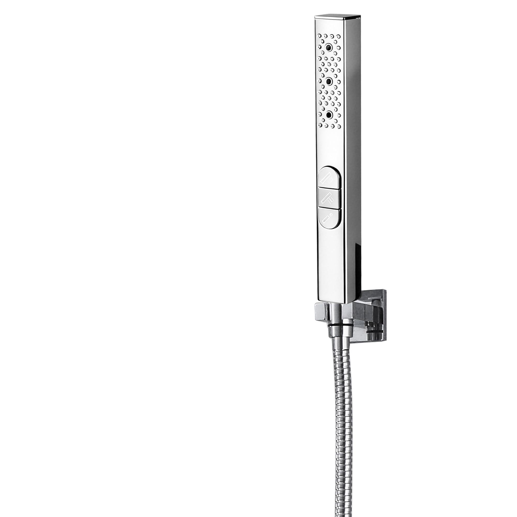 Billg Alcachofa de Ducha con Manguera de 1,5 m y Soporte, 3 Tipos de Chorro, Cabezal de Ducha con Antical, Alta Presión Ahorro de Agua, Cabezal de Ducha para Baño, Universal G1/2 ''