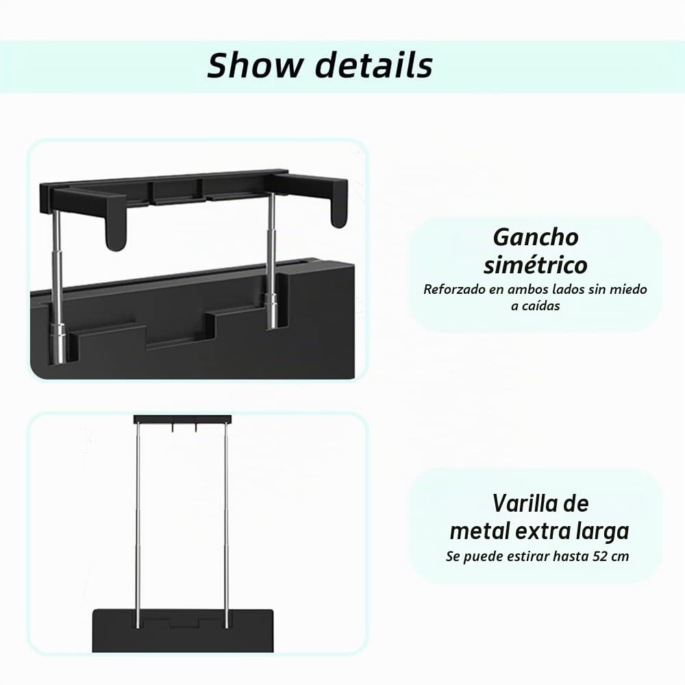 Self Cut Mirror 360,Espejo de 5 vías para Corte de Cabello,Espejo con 5 Lados Plegable con Ganchos Adaptable En Todas Las Superficies,Herramienta De Corte De Pelo DIY,Espejo Maquillaje con Luz
