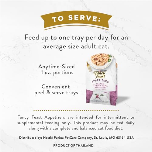 Fancy Feast Purina Appetizers Grain Free Cat Food Flaked Tongol Tuna Appetizer Lickable Cat Food Topper - 1.1 oz. Trays,(Pack of 20) - image 7