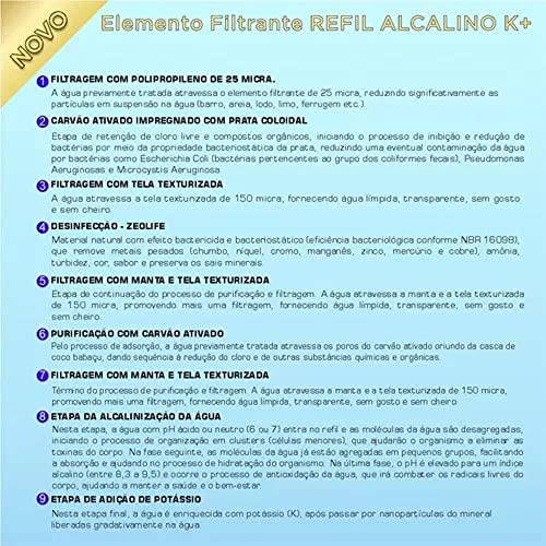 Filtro Purificador Água Gelada e Natural Super Alcalina Ionizada e com Ozônio adição sais minerais e