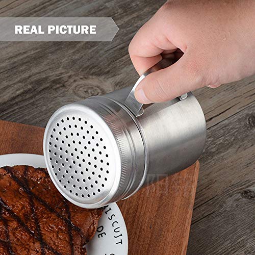 CNQLIS Popcorn-Schaufel und Dredge Shaker aus Metall, ideal zum Befüllen von Pommes Frites, mit Salz- und Gewürzspender - Image 8