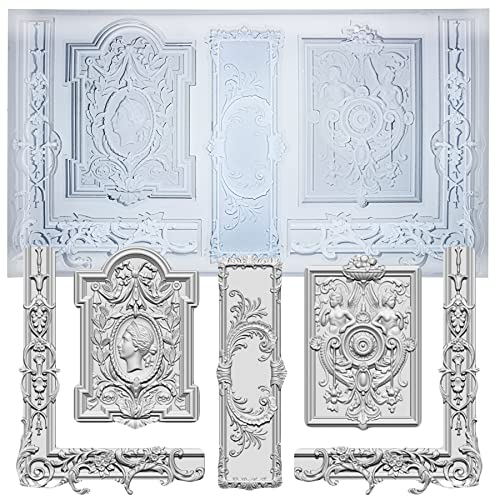 Art Mould for Polyclay Air Dry Clay Plaster Frame and Plaque