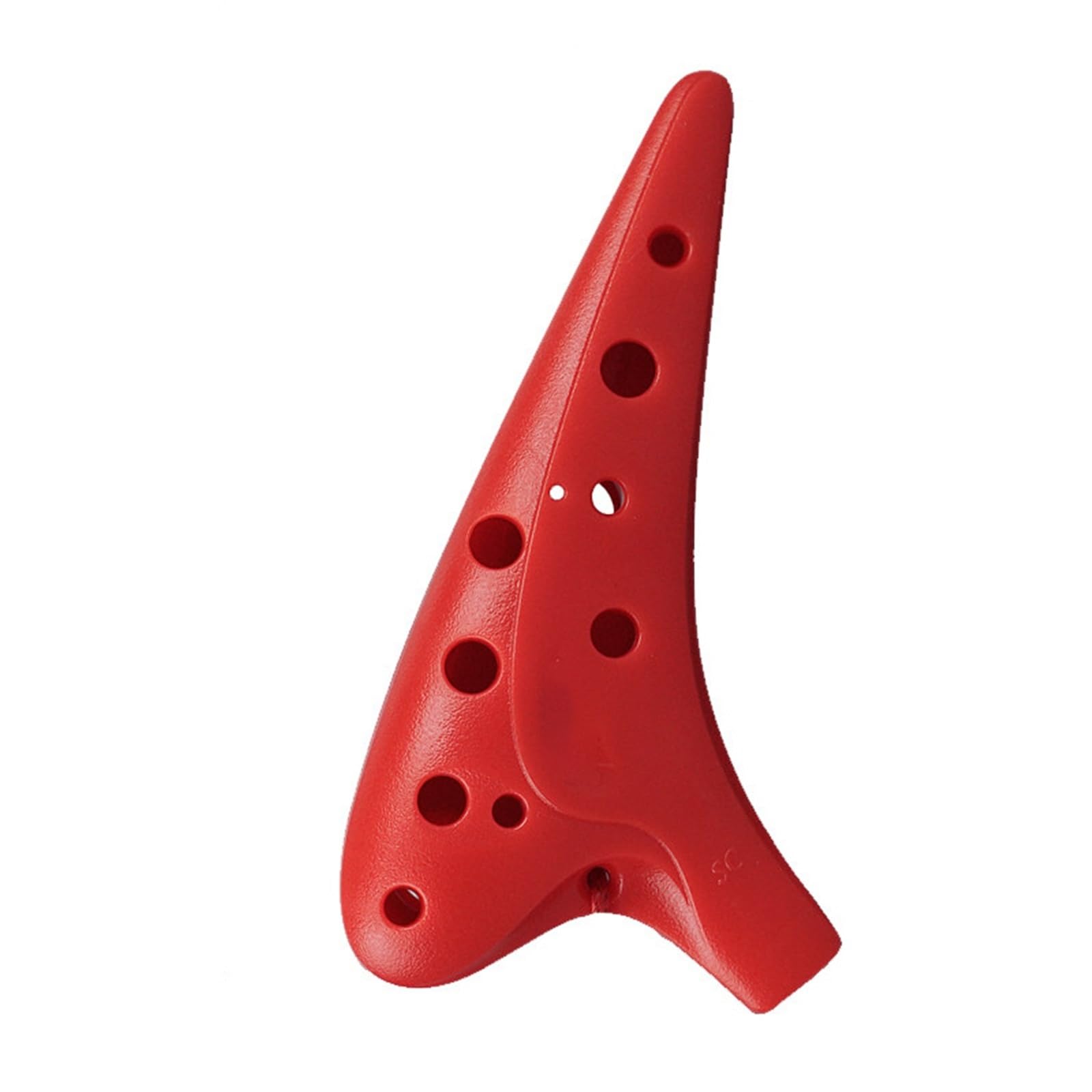 Ocarina Strumento Per Esercitazioni Per Principianti A 12 Fori Ocarina In Resina Professionale Con Chiave Soprano SC(Red)