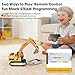 DAOGU Remote Control mini Excavator,1:64 RC Alloy Construction Vehicle Toys, STEM Tools for Learning Programming for Boys 3 4 5 6 7 8-12 Year Old Kids Christmas Birthday Gift (mini Excavator)