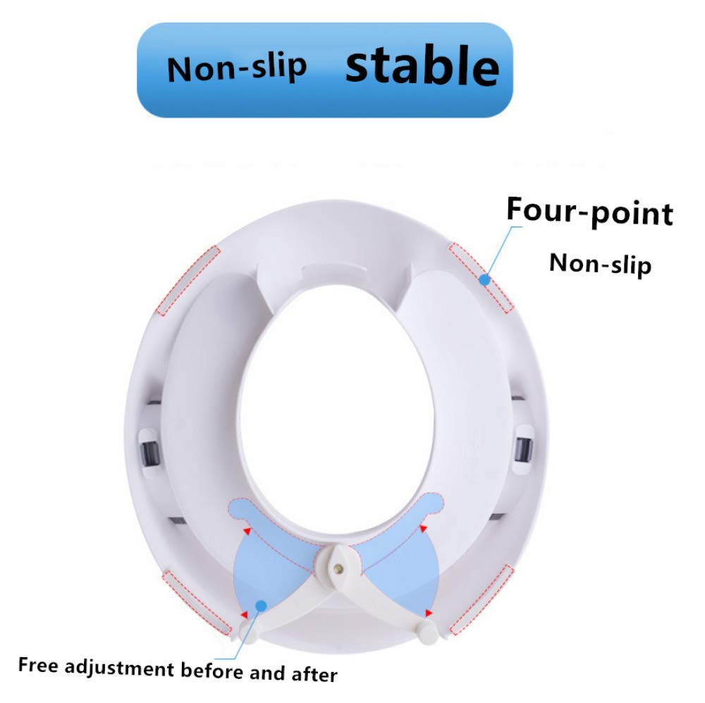 Vasino per Bambini con Manubrio, Sedile da Toilette Vasino da Allenamento per Bambini Bambini Anello da Toilette per Ragazzi con Maniglia con Schienale,Pink
