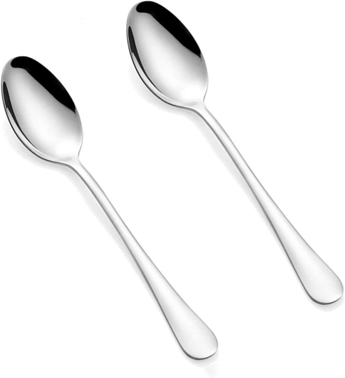 MauSong Dinner Spoons Set of 2, Stainless Steel 8Inches