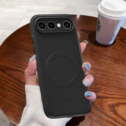Image of Pikkme Back Cover for Vivo X300 FE 5G Soft Matte Silicone Mag-Safe Design (Mag-Safe Not Support) Camera Protection | Slim Fit Bumper Cover (Black)