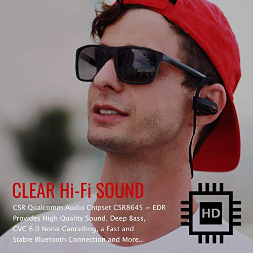 ONE Day Sale! - The MX10 Bluetooth iPhone Headphones - Ear Buds Wireless Headphones - Designed for Running and Sport Workouts - Built-in Microphone with Noise Cancellation - IPX7 Waterproof