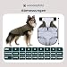 Wanderpfote Hundemantel – Steppjacke Hundejacke Stilvoll und Elegant – Hundemantel Wasserdicht – optimal für kleine und mittelgroße Hunde (Grün, Größe 40)