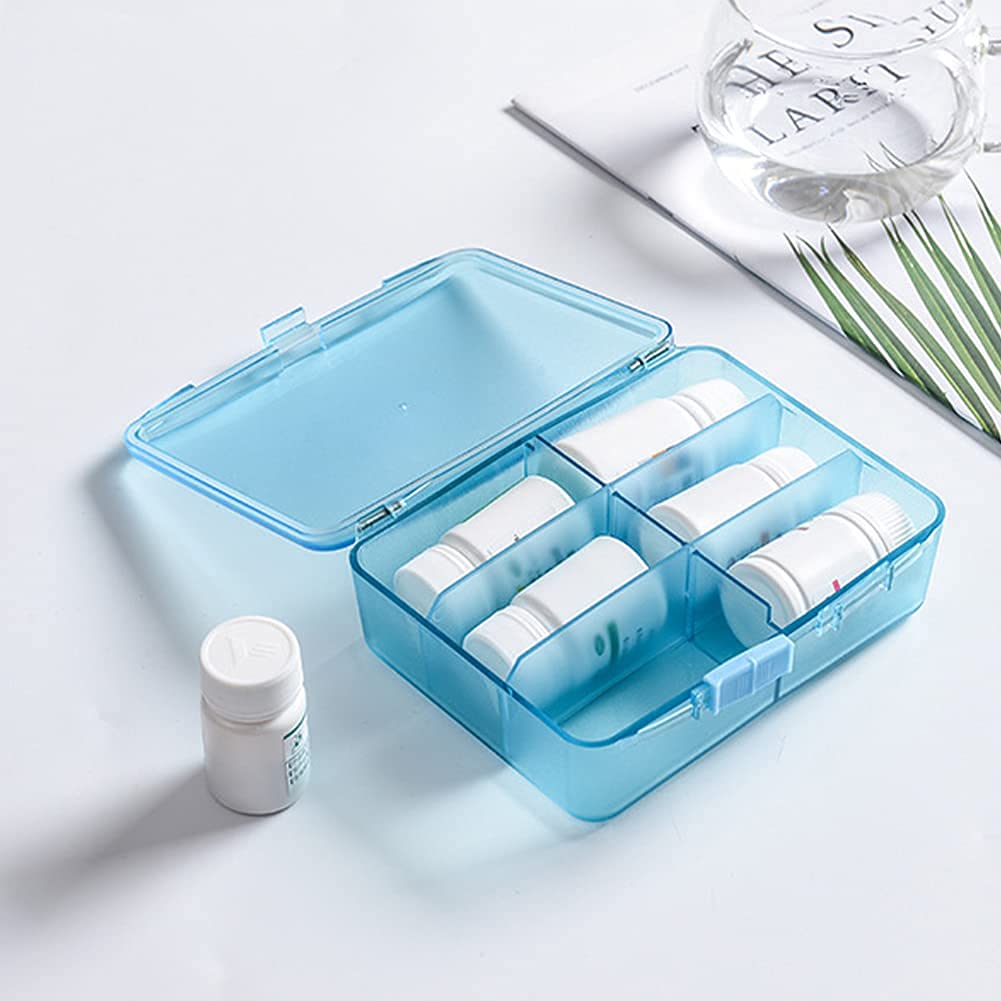 Pilulier Pilulier Organisateur de Pilulier Organisateur de Vitamines 7 Jours Pilulier Hebdomadaire Distributeurs de Pilules et Rappels Pilulier Médical Sulies Rose, Taille Unique