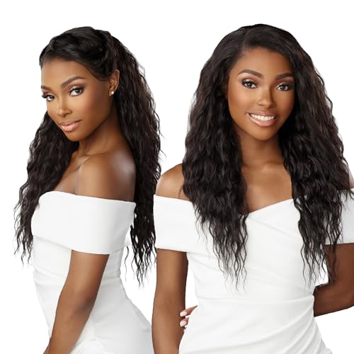Lace frontal synthétique sans colle Sensationnel 33x15 brun foncé