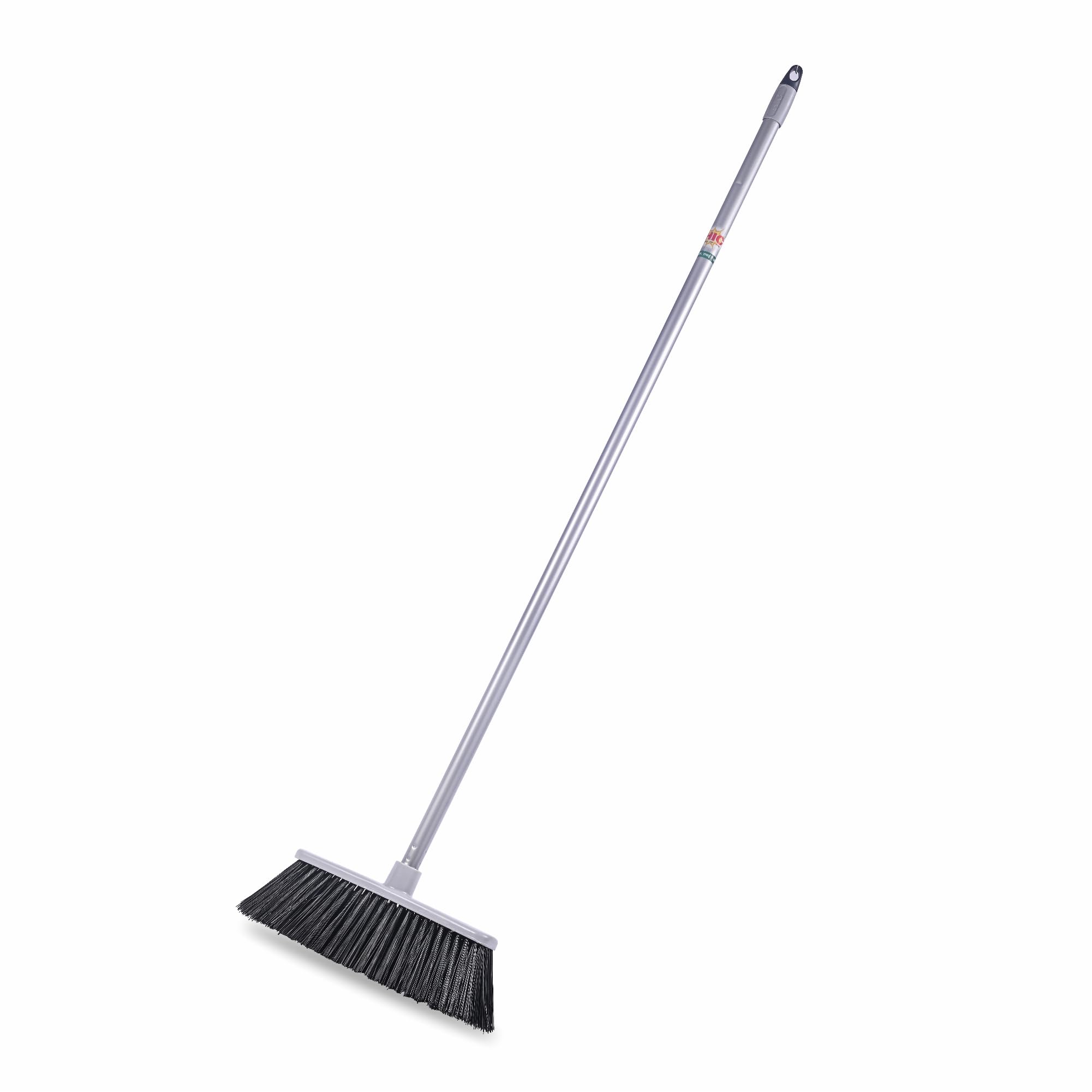 HIC Interlocking Tile/Floor Cleaning Brush with Plastic Coated Telescopic/Extendable Handle for Home, Kitchen, Bathroom Surface (Multicolour)-image-1