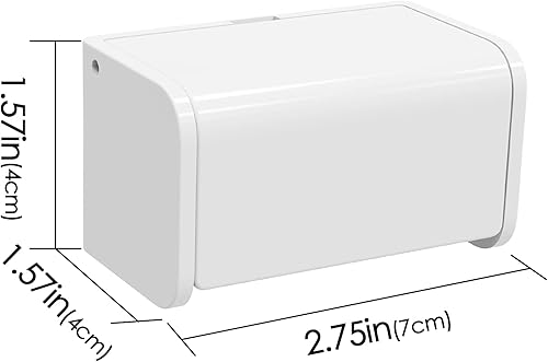 Miniatura 10 de Linkidea Paquete de 2 soportes para cepillos de dientes montados en la pared con tapa estante para colgar cepillos de dientes para ducha organizador