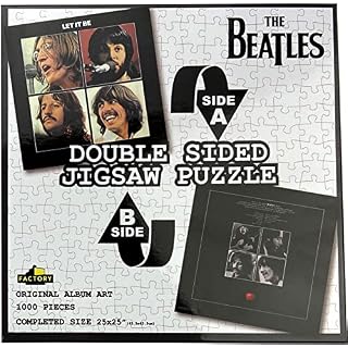 Factory Entertainment – The Beatles – Let It Be Double Sided Album Art Jigsaw Puzzle - Les Beatles, Paul McCartney, John Lennon, RIngo Starr, George Harrison