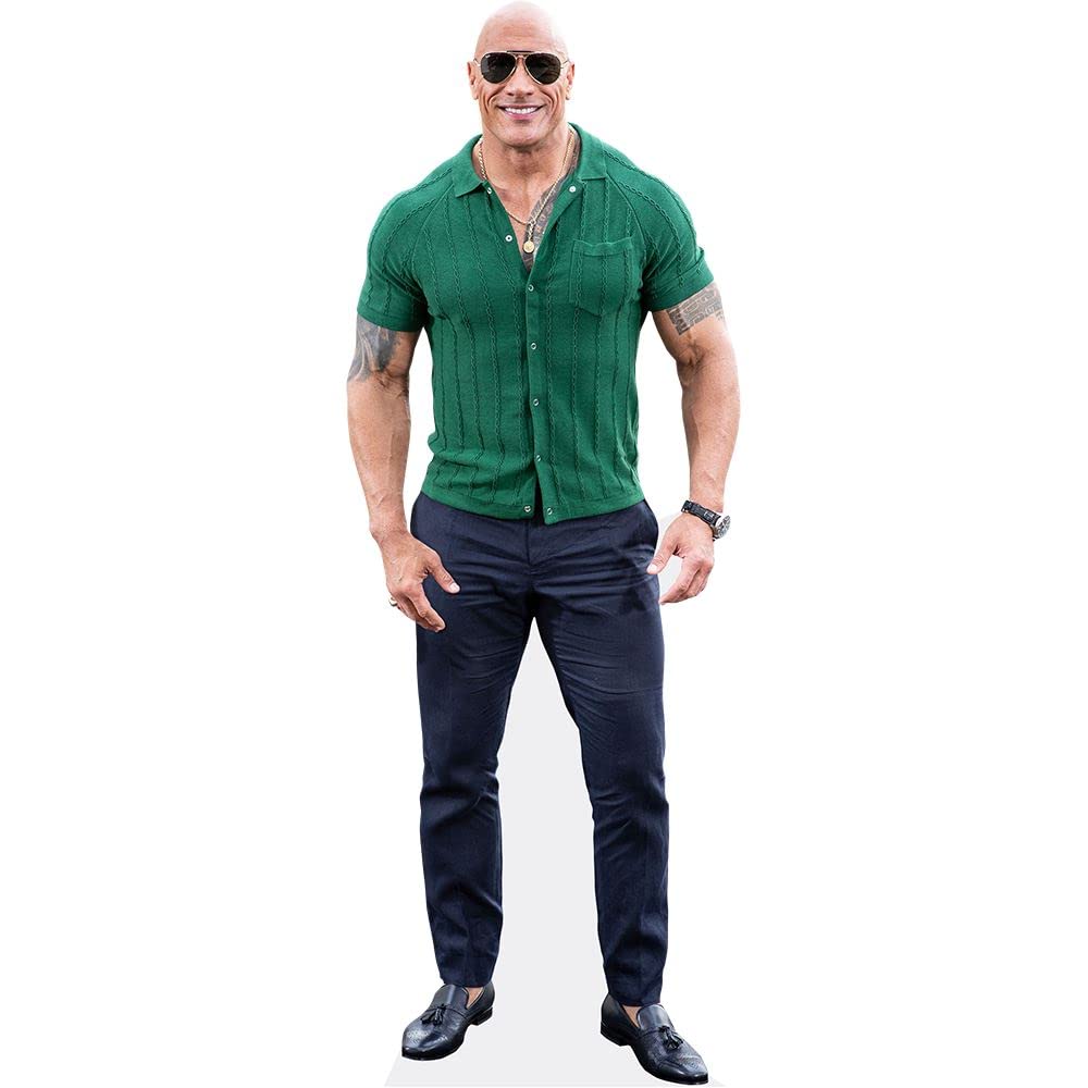 Celebrity Cutouts Life Size Cutout Dwayne 'The Rock' Johnson (Green Top)