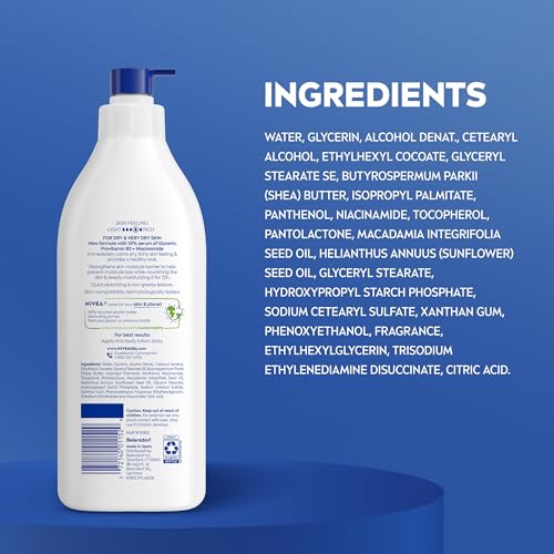 NIVEA Intense Healing Body Lotion, 72-Hour Moisturizing Lotion,16.9 FL OZ - image 9