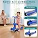 SereneLife 3 Wheel Scooter for Toddlers & Kids, Foldable Seat, LED Wheels, Adjustable Handlebar, Anti-Slip Deck, Rear Foot Brake, Lean-to-Steer, Kid Scooter Ages 18M-7Y, Supports up to 110 lbs., Blue, Image 3 SereneLife 3 Wheel Scooter for Toddlers & Kids, Foldable Seat, LED Wheels, Adjustable Handlebar, Anti-Slip Deck, Rear Foot Brake, Lean-to-Steer, Kid Scooter Ages 18M-7Y, Supports up to 110 lbs., Blue, Image 3