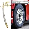 JNNJ 2 Pièces Extension Valve De Pneu, Rallonge De Valve pour Pneu Double, Rallonge Valve De Pneu Tressée Flexible en Acier Inoxydable, pour La Plupart des Voitures, Camions, Bus, Pneus Roue #2