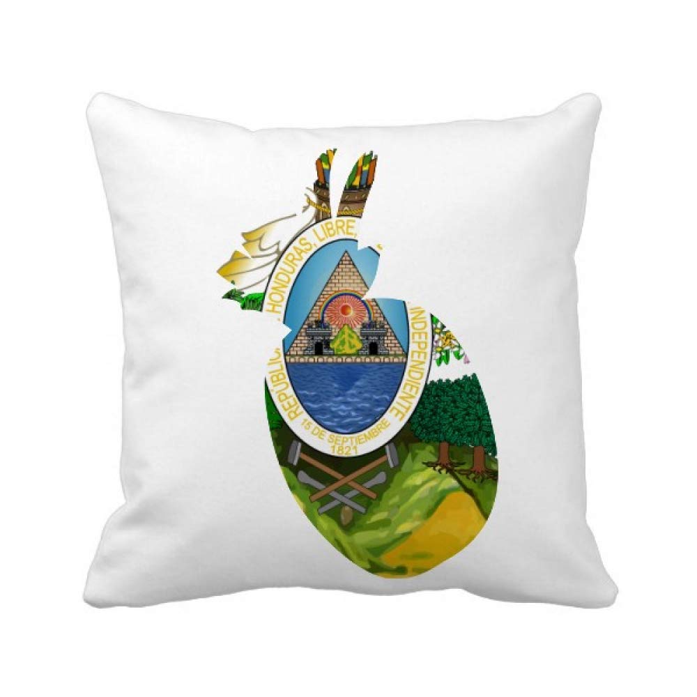 Housse de coussin Honduras en tissu premium arborant l'emblème national