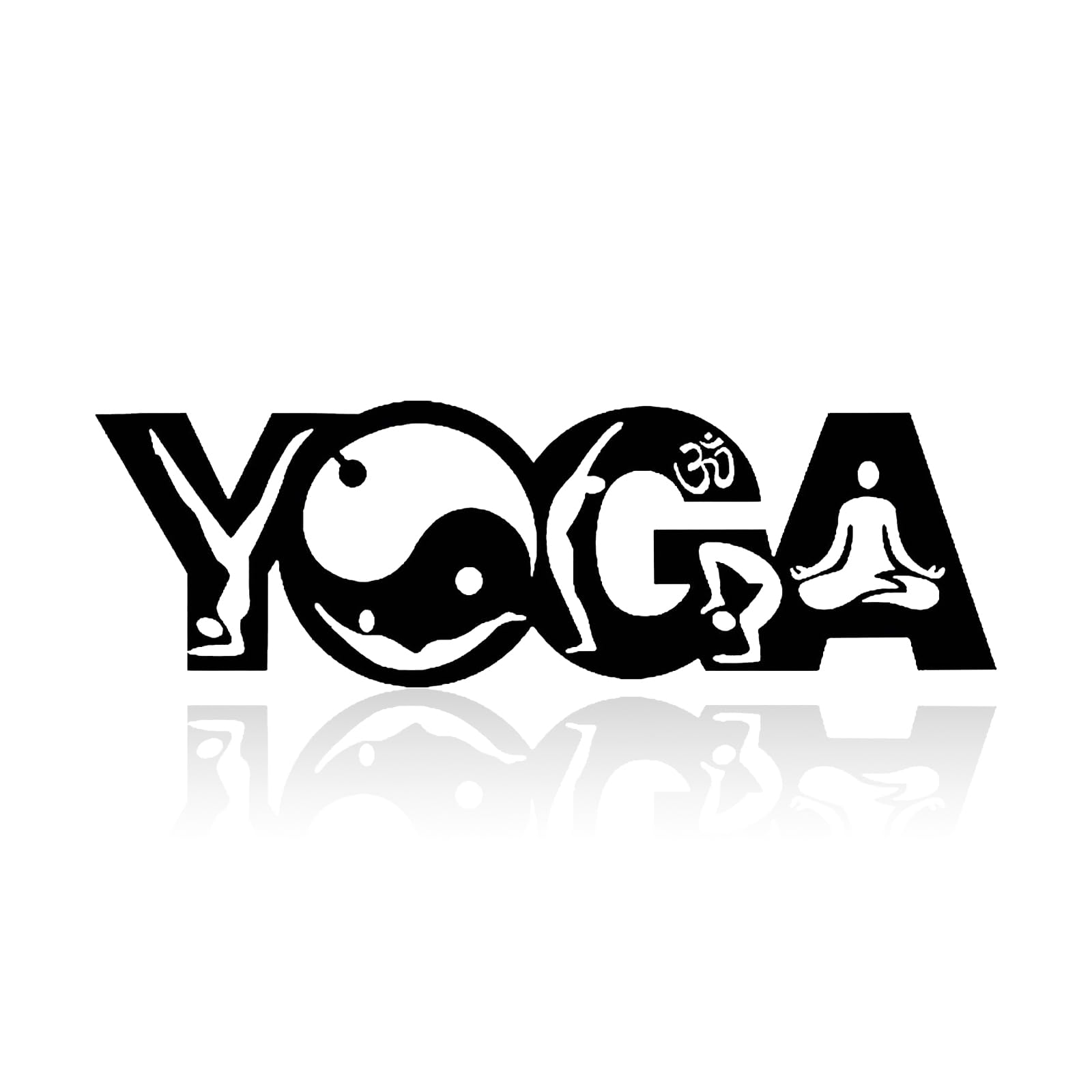 VALINSKY YOGA Metal Wall Art Decor,Black Letter Plaques Metal Wall Hanging Sculpture Sign for Living Room Bedroom Home Garden Office Indoor Outdoor Decoration
