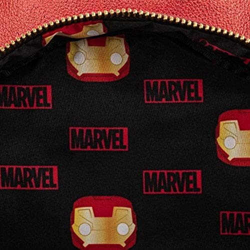Loungefly X Marvel Iron Man Light Up Mini Backpack Metallic Leather #TOP4