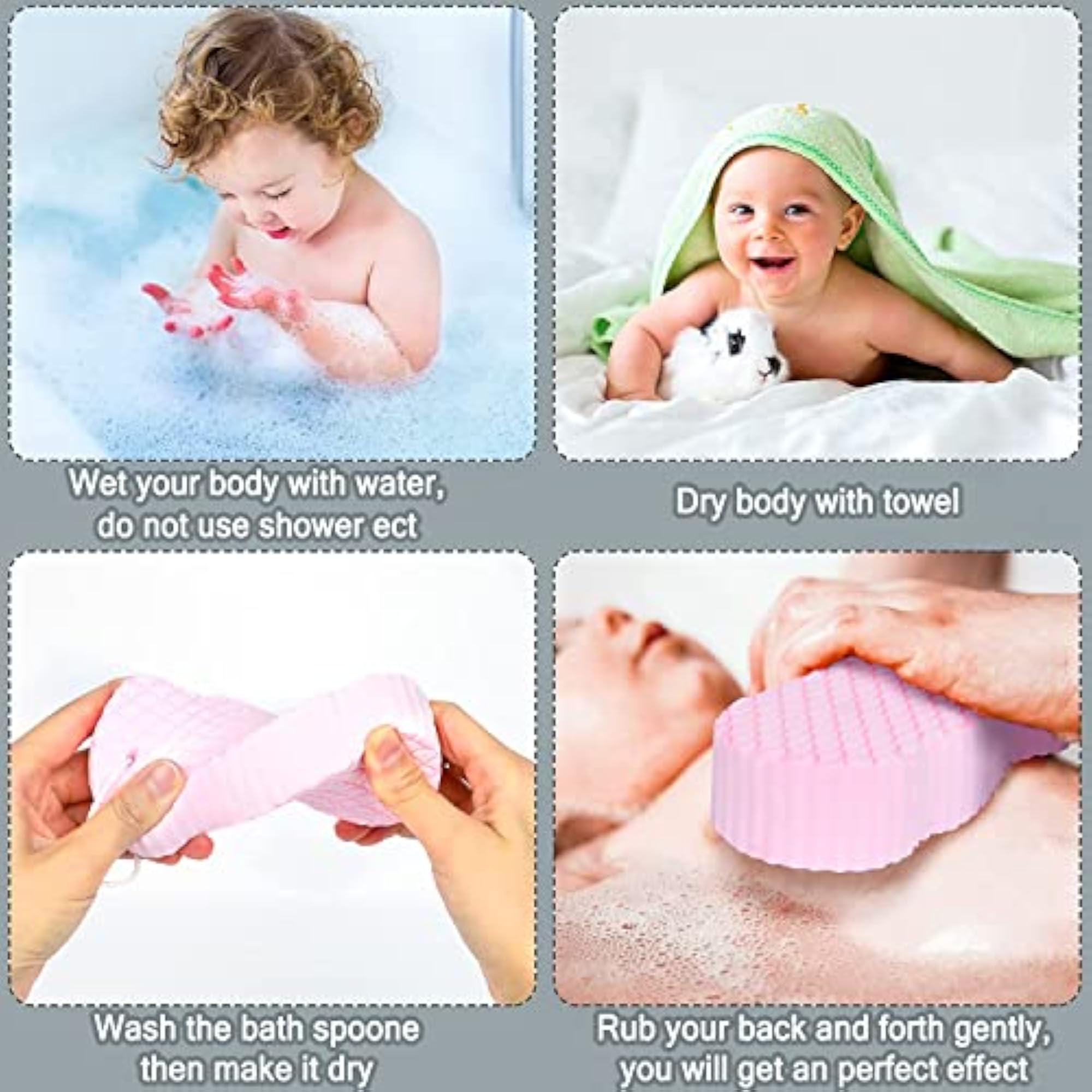 Ultra Soft Bath Body Shower Sponge for Gentle Exfoliation