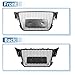 X AUTOHAUX Black ABS Plastic Car Audi A5 2009-2012 Facelift RS Style Front Hood Bumper Grille Grill