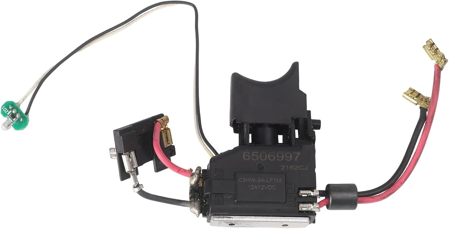 Switch 650645-0 for DF030D DF330D TD090D 10.8V,Replacement Electronic Switch Part Compatible with 650699-7 650599-1