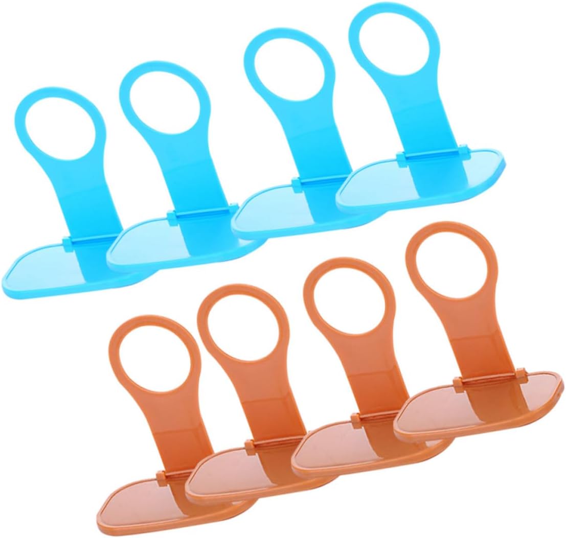 DOITOOL 8 Pcs Wall Mounted Phone Charging Station Folding PP Plastic Hook