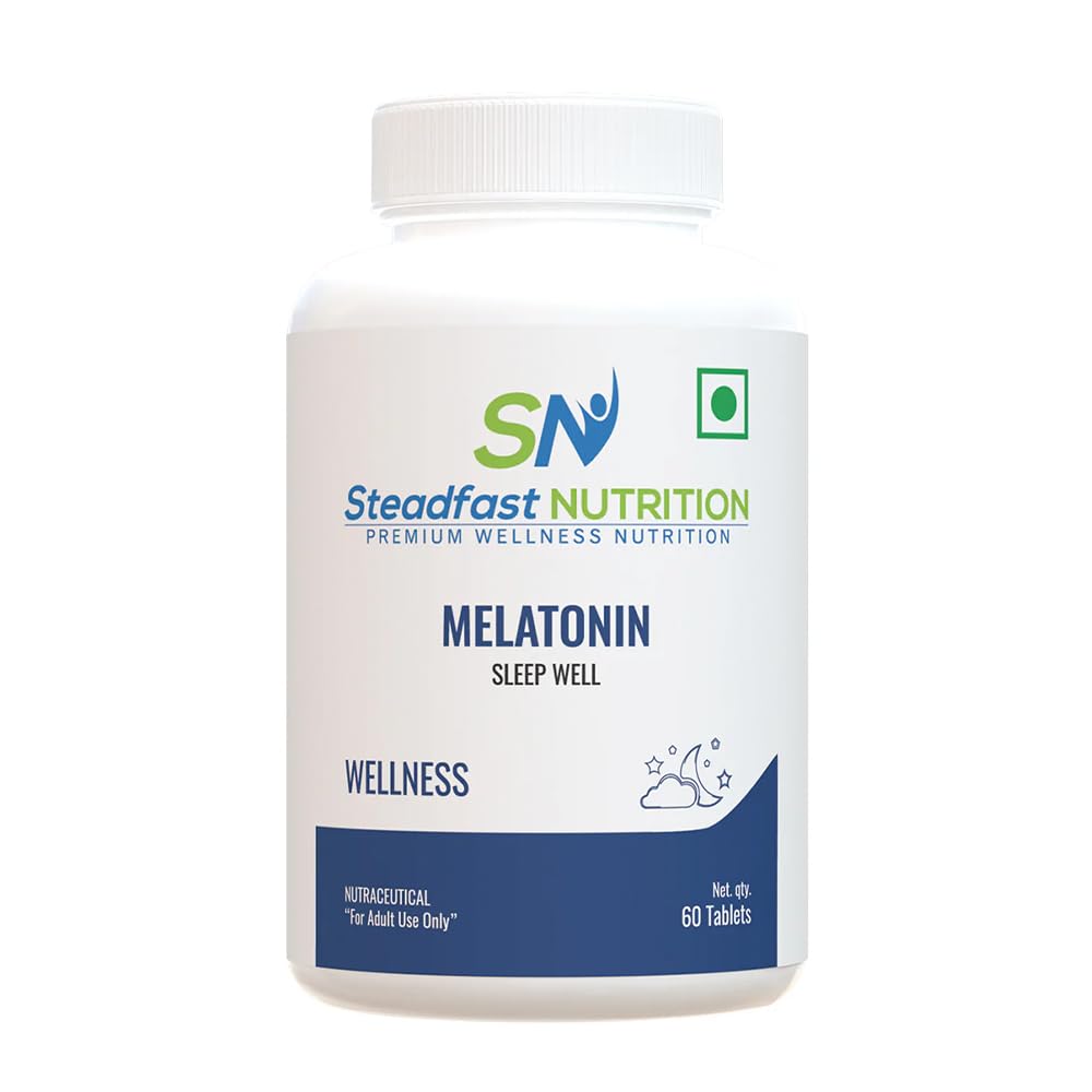 Steadfast Nutrition Melatonin Supplement 5mg for Deep Sleep | Non-Habit Forming | Regulates Sleep Cycle | (Pack of 60 Tablets)-image-17