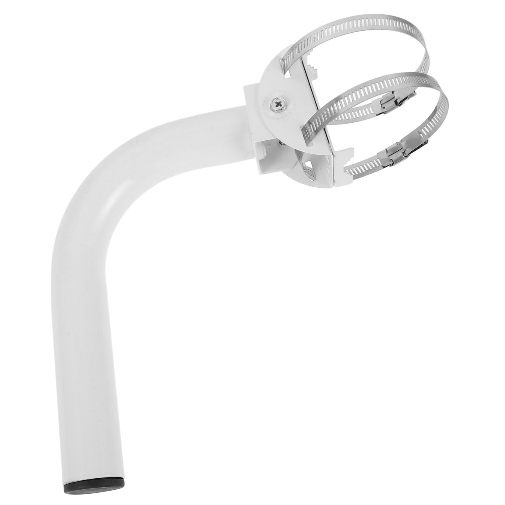 Support d'antenne extérieur mural acier blanc installation facile lot de 2