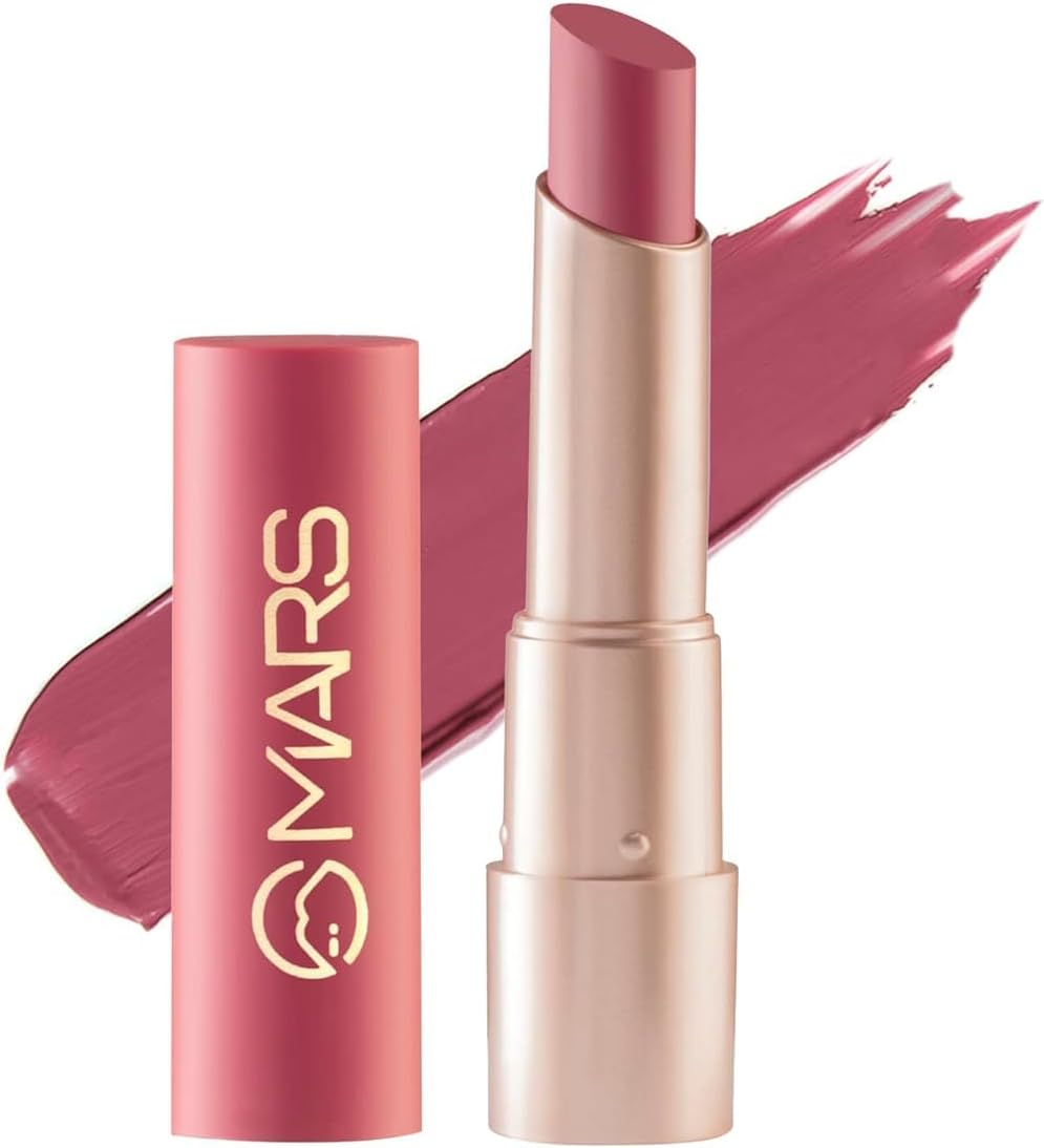 Matte Long Lasting Lipstick for Women | Creamy Lipstick | Single Swipe Application | Smooth & Light Weight (3.2 gm) (24-Tangy Tango) SH-7711-MR