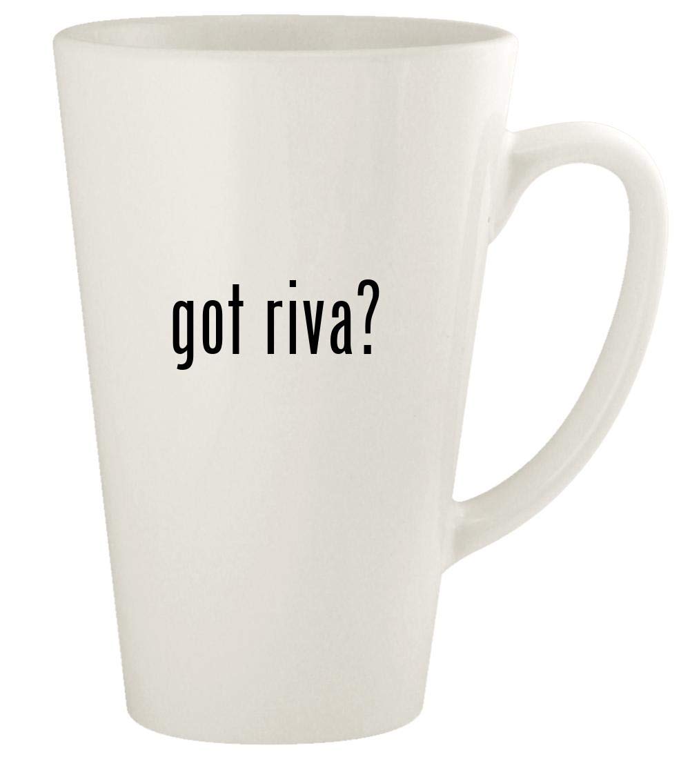 got riva? - 17oz Ceramic Latte Coffee Mug Cup, White
