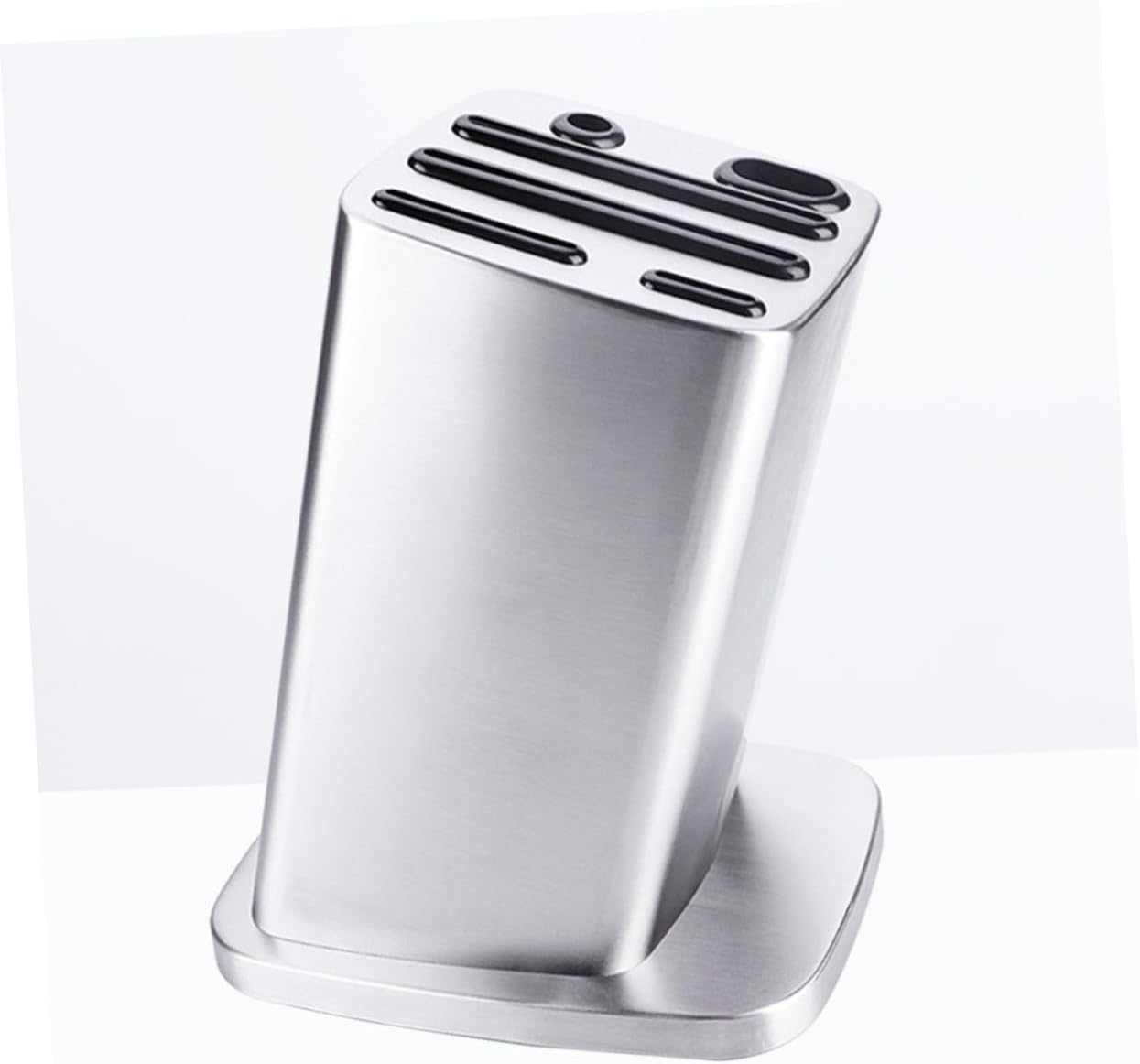 Slots Stainless Steel Scissor and Knife Storage Rack Skid Inserted Organizer for Kitchen and Camping Tidy and Compact Design Angled Slot Edges for Easy Access