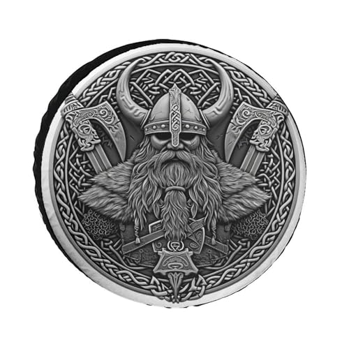 Image of Viking Warrior Tire Covers Wheel Cover Protectors Waterproof Spare Tire Cover Universal Fit for RV SUV Truck Travel Trailer Accessories