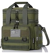 Tactical Lunch Box for Men, Expandable Large Insulated Lunch Bag for Adult, Heavy Duty Double Dec...