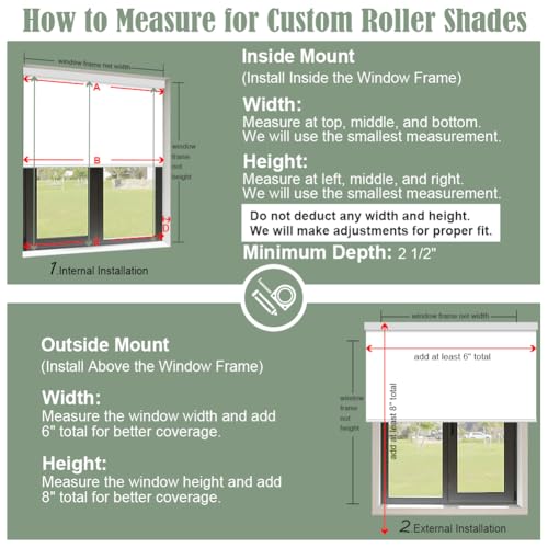 ZSHINE Motorized Blackout Window Blinds Customize Width Remote Control Rechargeable Motor Roller Shades for Windows, Home, Office, Hotel, Club, Restaurant(82026A)… - Thumbnail 7
