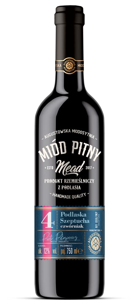 Kräuter Honigwein Met 0,75 L | 12 vol.% | aus Polen Metwein Honig Wein trocken.
