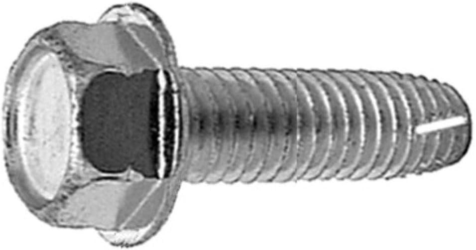 50 3/8-16 X 1 Hex Washer Head Thread Cutting Screw Zinc