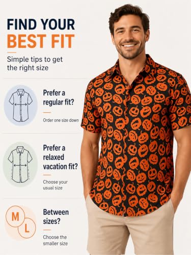 Image of Yoimira Hawaiian Shirts for Men, Print Mens Casual Short Sleeve Button Down Shirts Floral Aloha Beach Shirt