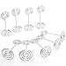 Table Number Card Holders Place Card Holder, 25 Pack Picture Holders for Tables, Wire Shape Photo Number Stands Menu Paper Card Clips for Wedding Party, Office, Restaurant (Silver)
