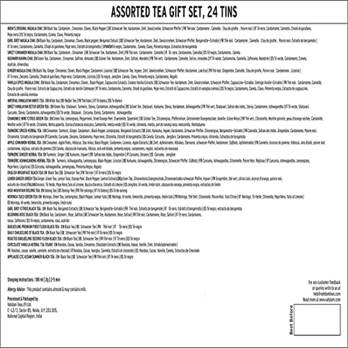 Vahdam, Assorted Tea Private Reserve Gift Set - 24 Teas | Tea Variety Pack | 24 Tea Varieties In A Premium Tea Sampler Gift Box | Pure Ingredients | Luxury Tea Gift Sets For All Occasions #TOP4